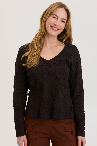 Pavel V-Neck in Black