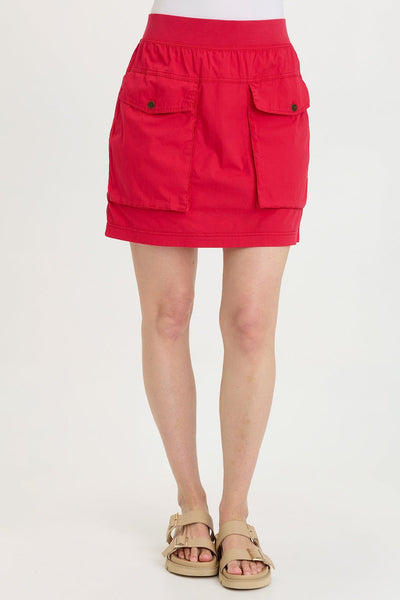 Sunder Poplin Mini Skirt in San Marzano Pigment