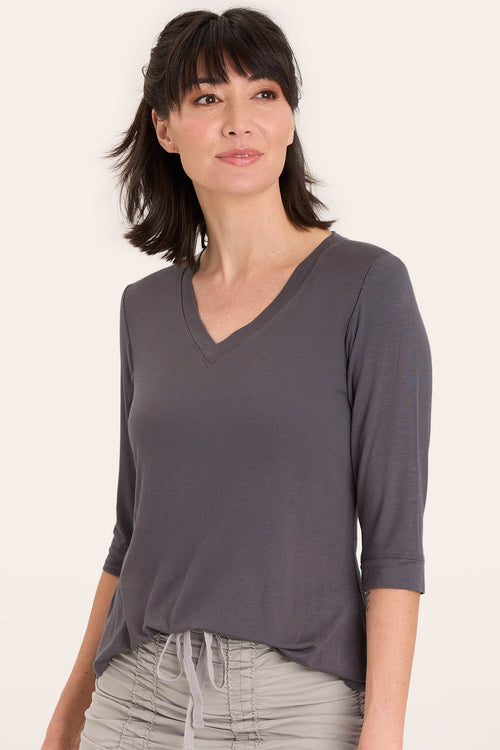 Principle Top in Charcoal
