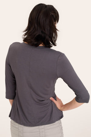 Principle Top in Charcoal