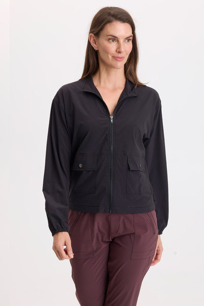 Wiley Active Zip Jacket in Black