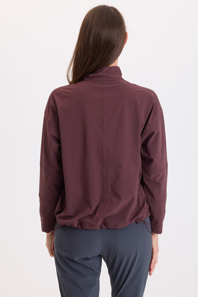 Romee Active Kangaroo Pockets Pullover in Vixen
