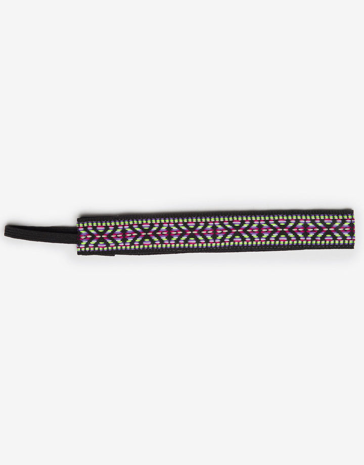 Original 1" Headband in Purple Lime Geometric