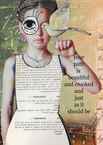 Beautiful & Crooked Greeting Card