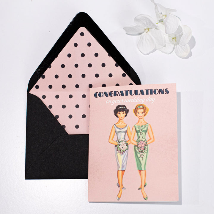Female Brides Wedding Card