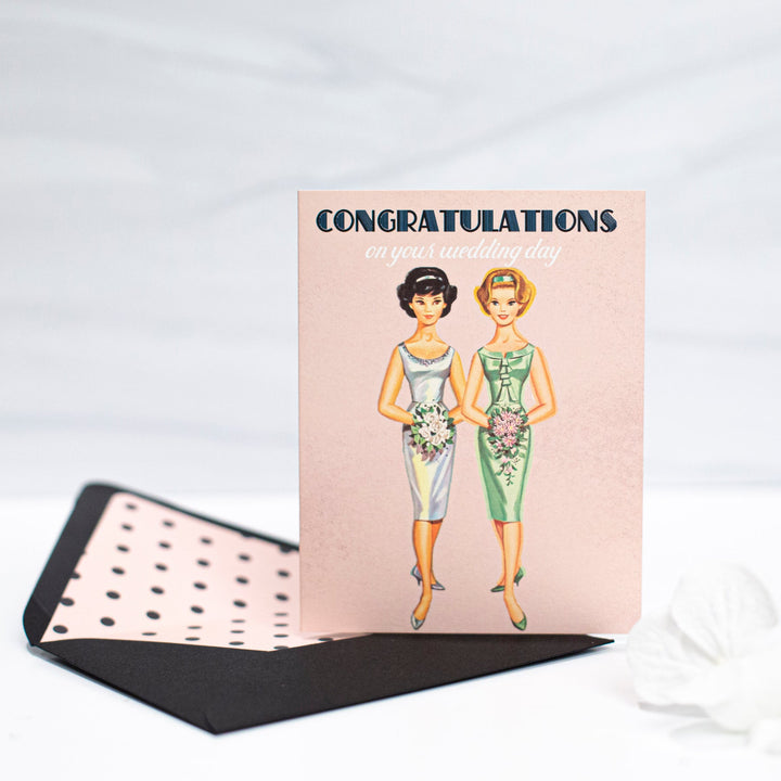 Female Brides Wedding Card