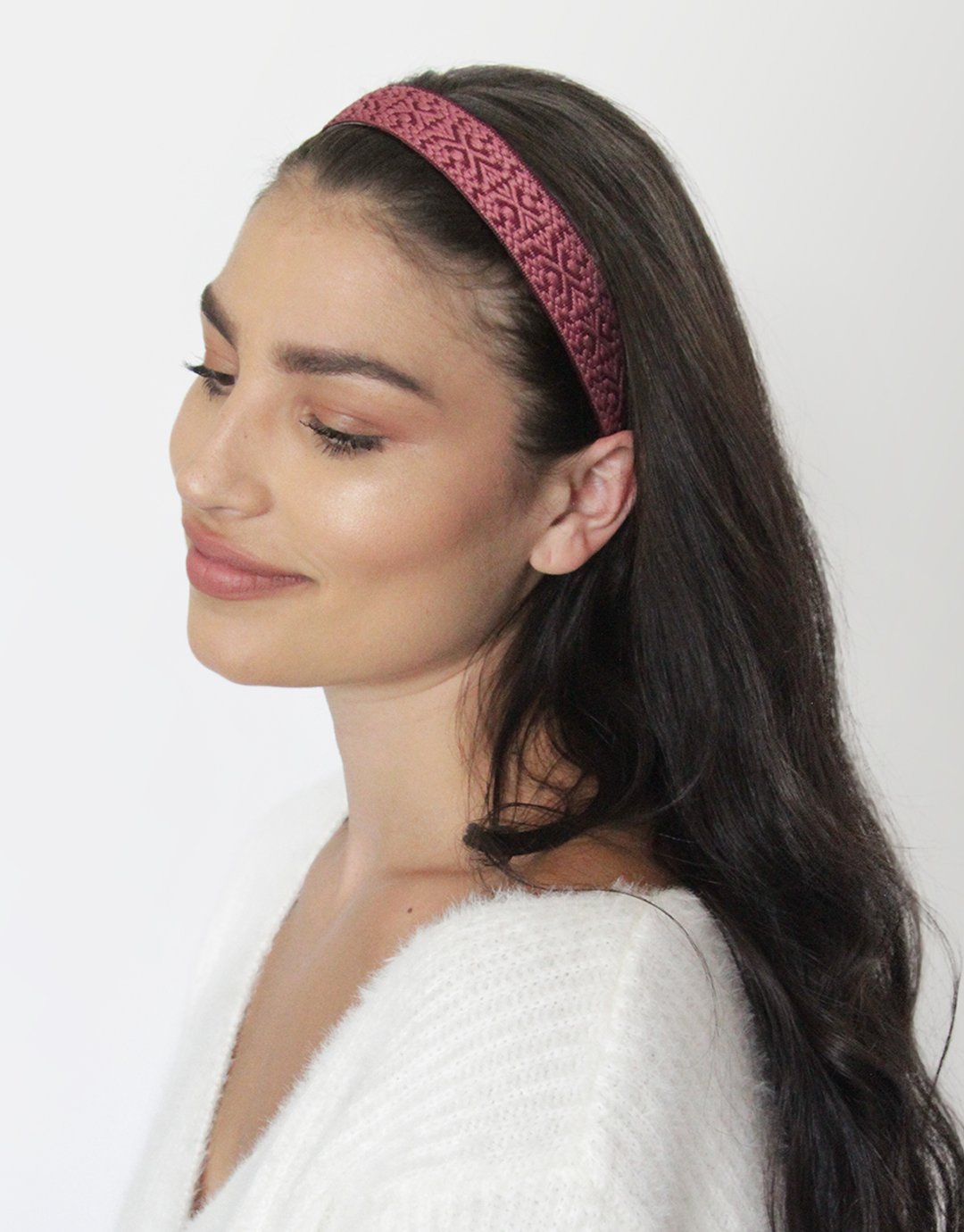 1" Headband - Mulberry Geo