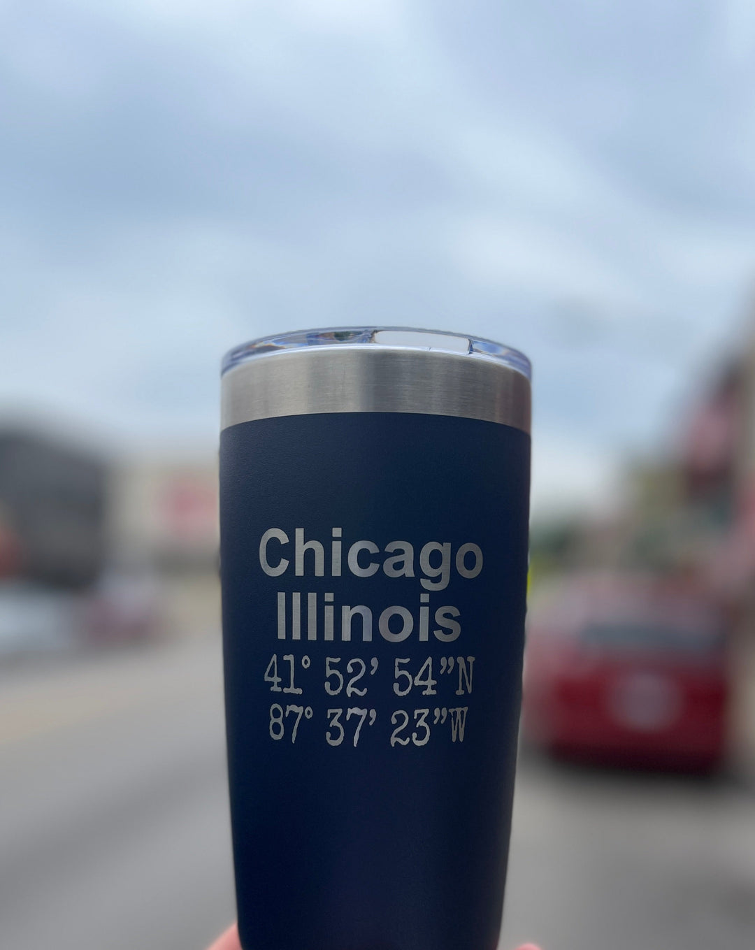 Chicago Coordinates Tumbler