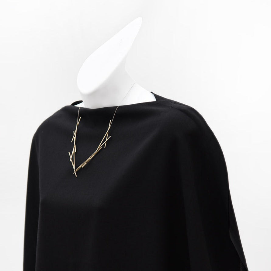 Sixes & Sevens Necklace Satin Silver