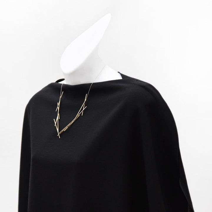 Sixes & Sevens Necklace Satin Silver