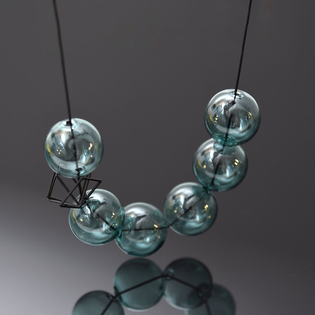 Bonbons Necklace Glass Aqua