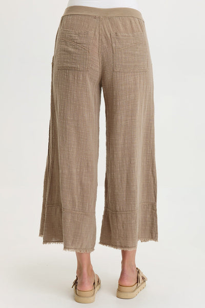 Ace Gauze Wide Leg Crop in Roadside Pigment