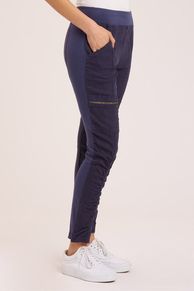 Twill Malanda Pant in Navy