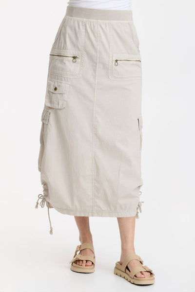 Armel Cargo Skirt Clay Beige