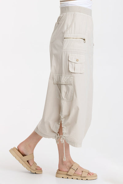 Armel Cargo Skirt Clay Beige