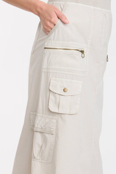 Armel Cargo Skirt Clay Beige