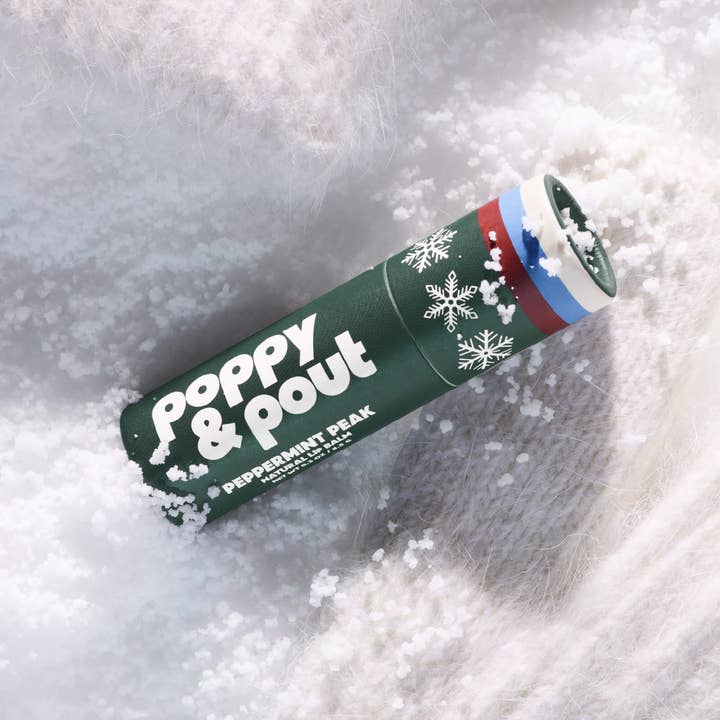 Lip Balm - Peppermint Peak Poppy & Pout