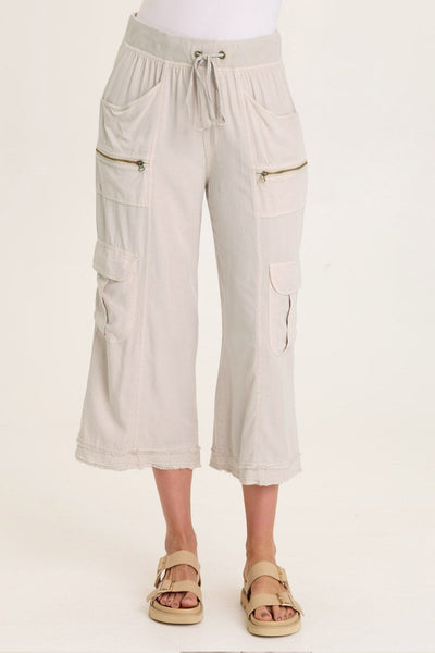 Bavo Classic Cargo Gaucho Crop  in Sonic Silver