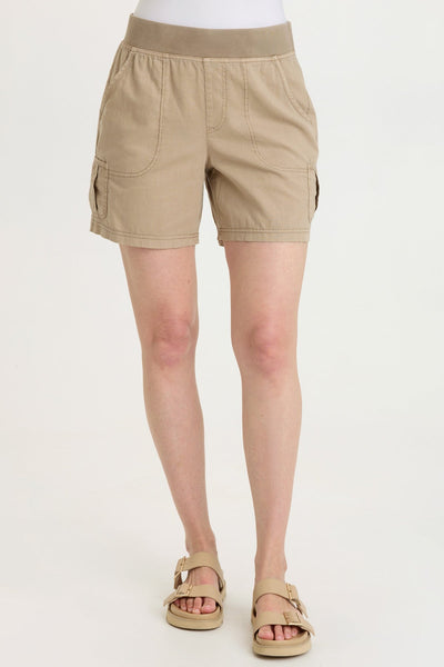 Alina Cotton Linen Short in Roadside Pigment