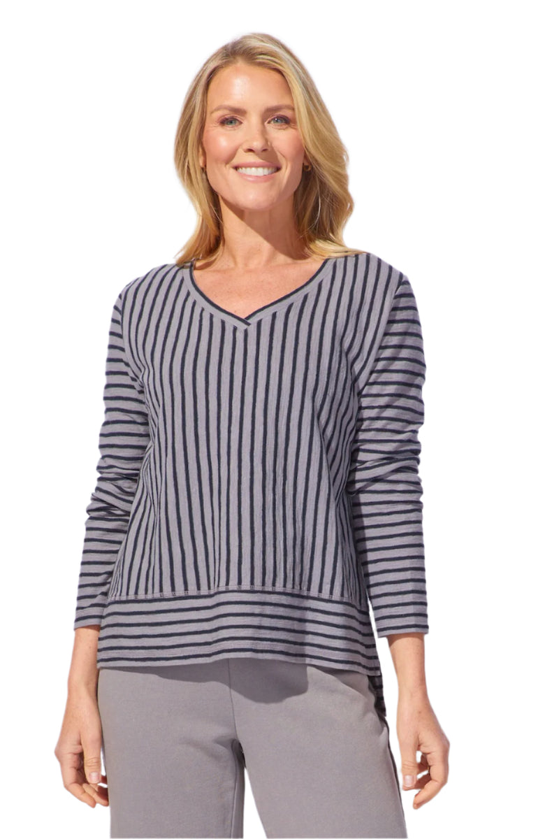 Stripe Hi Lo Tee