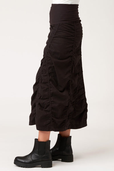Gored Peasant Skirt in Black