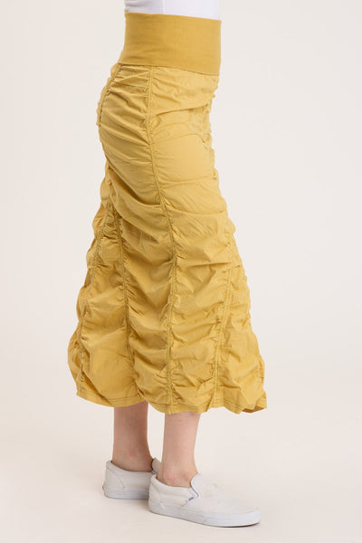 Gored Peasant Skirt in Dandelion Yellow