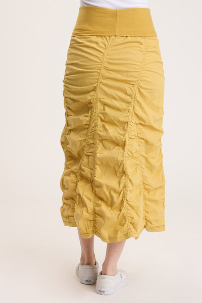 Gored Peasant Skirt in Dandelion Yellow