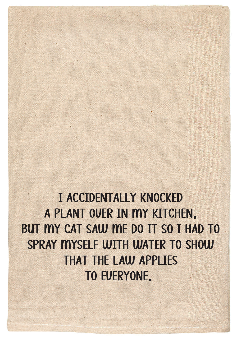 Accidentally knocked over a plant. Kitchen Tea Towel