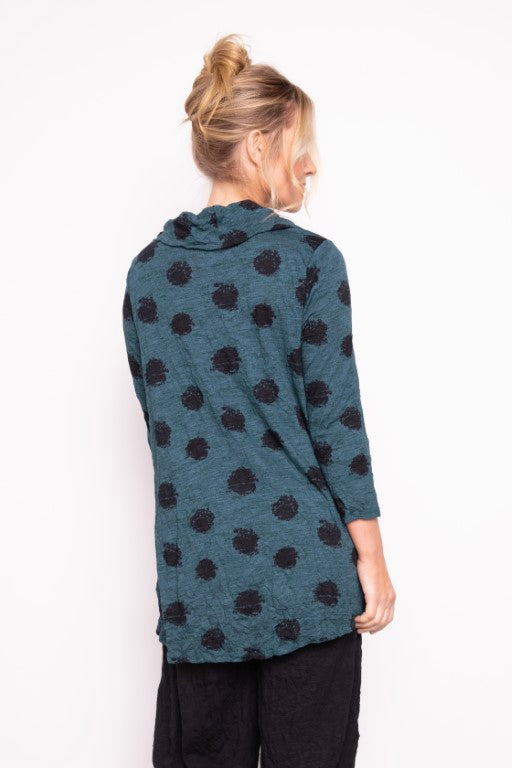 Jetset Crinkle Cowl Tunic in Spruce