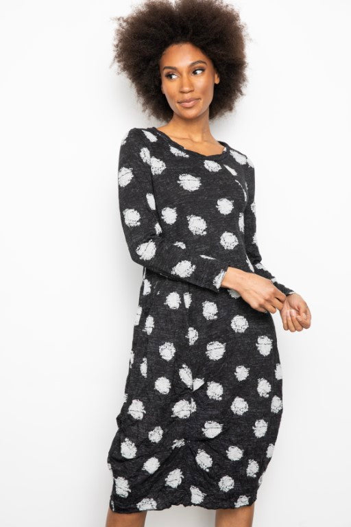 Jetset Crinkle Anytime Dress in Black