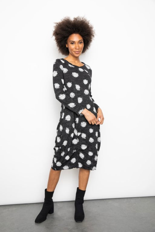 Jetset Crinkle Anytime Dress in Black