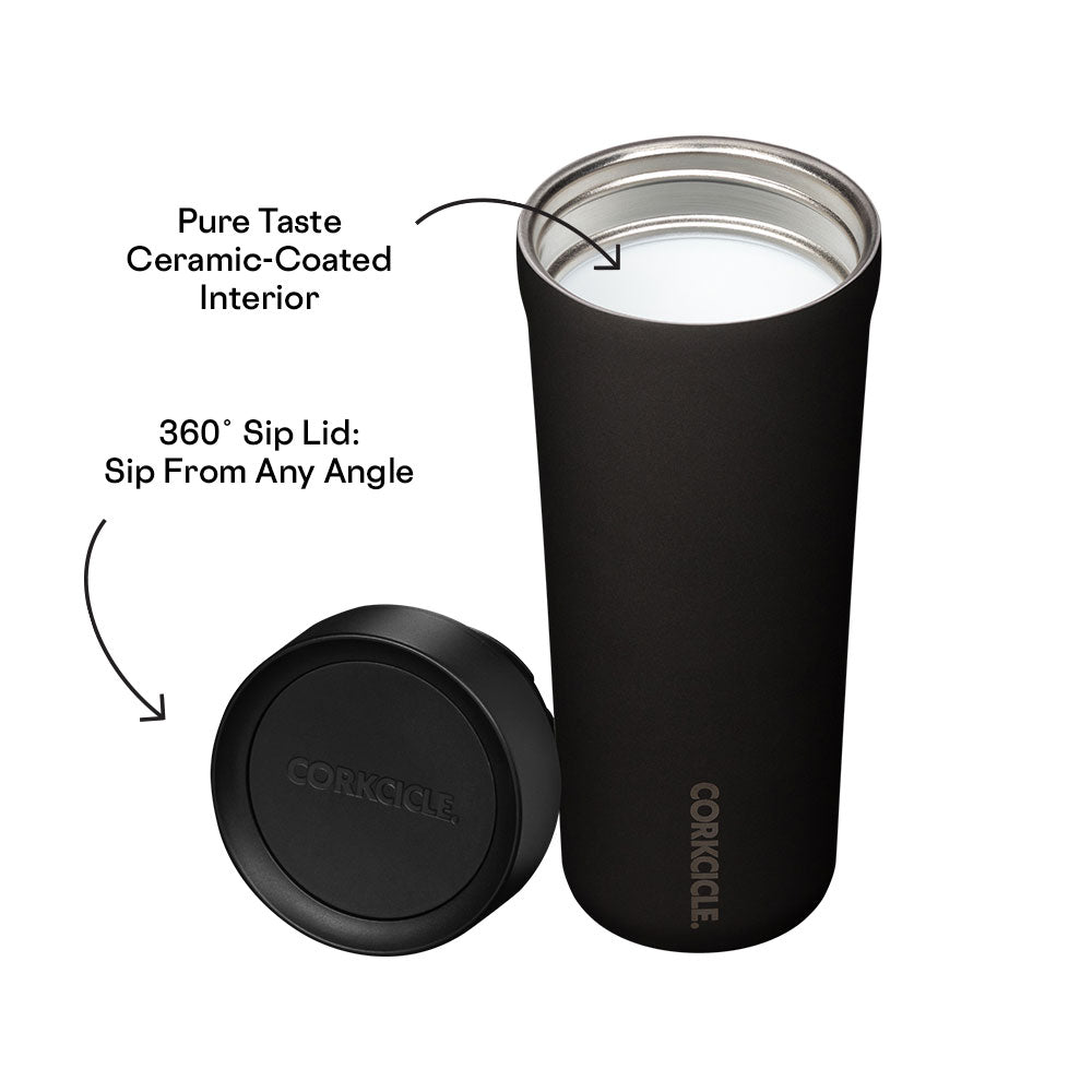 COMMUTER CUP SPILL-PROOF INSULATED TRAVEL COFFEE MUG in Walnut