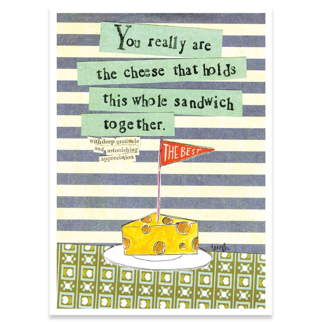The Cheese Thank You Greeting Card