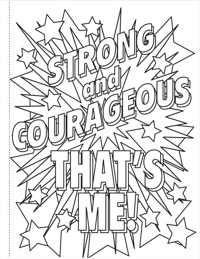 Brave, Strong, & Smart - That's Me! Coloring Book