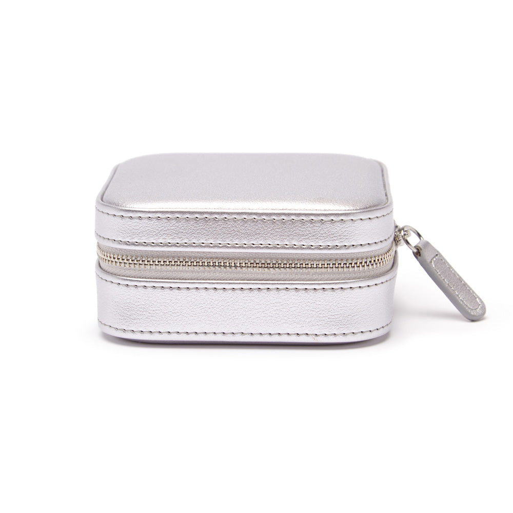 Silver Luna Small Travel Jewelry Case