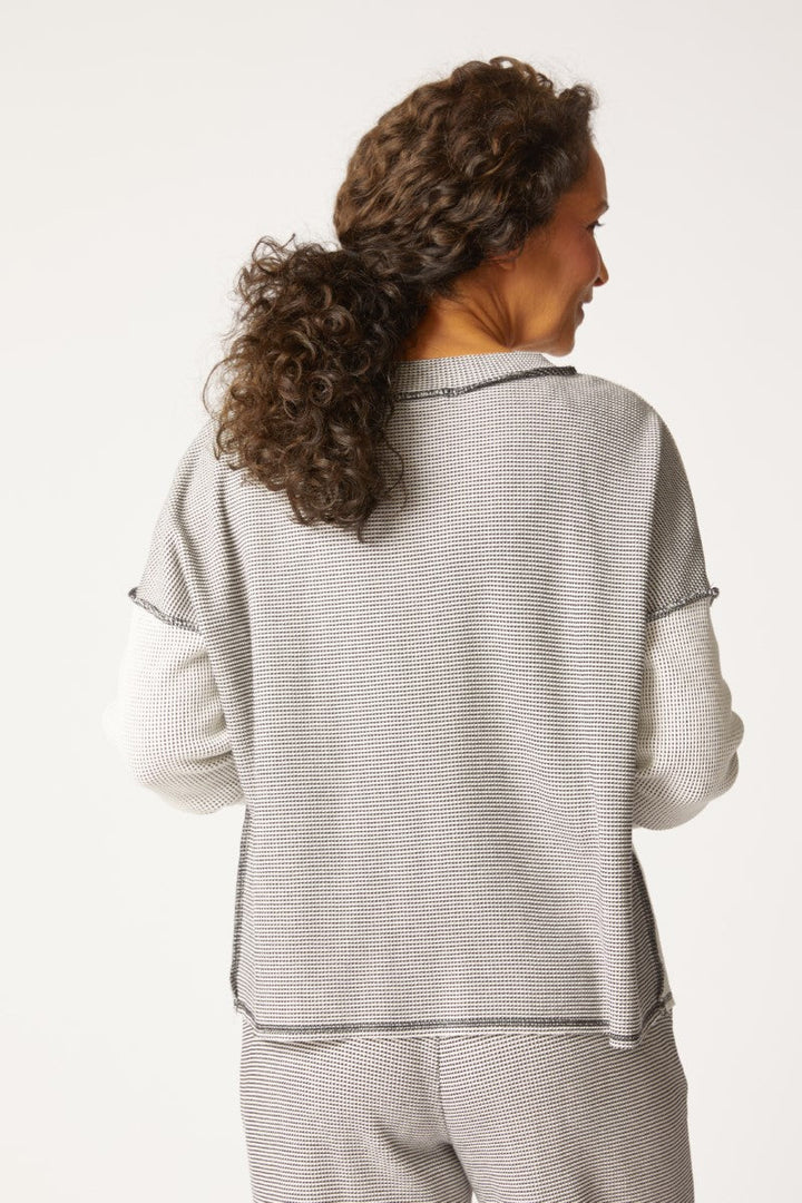 Inside Out Pullover in Winter White