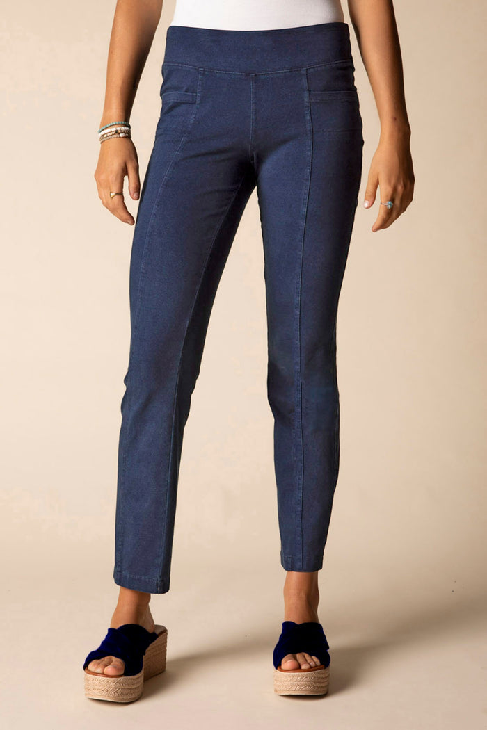 Stonewash Knit Straight Pant