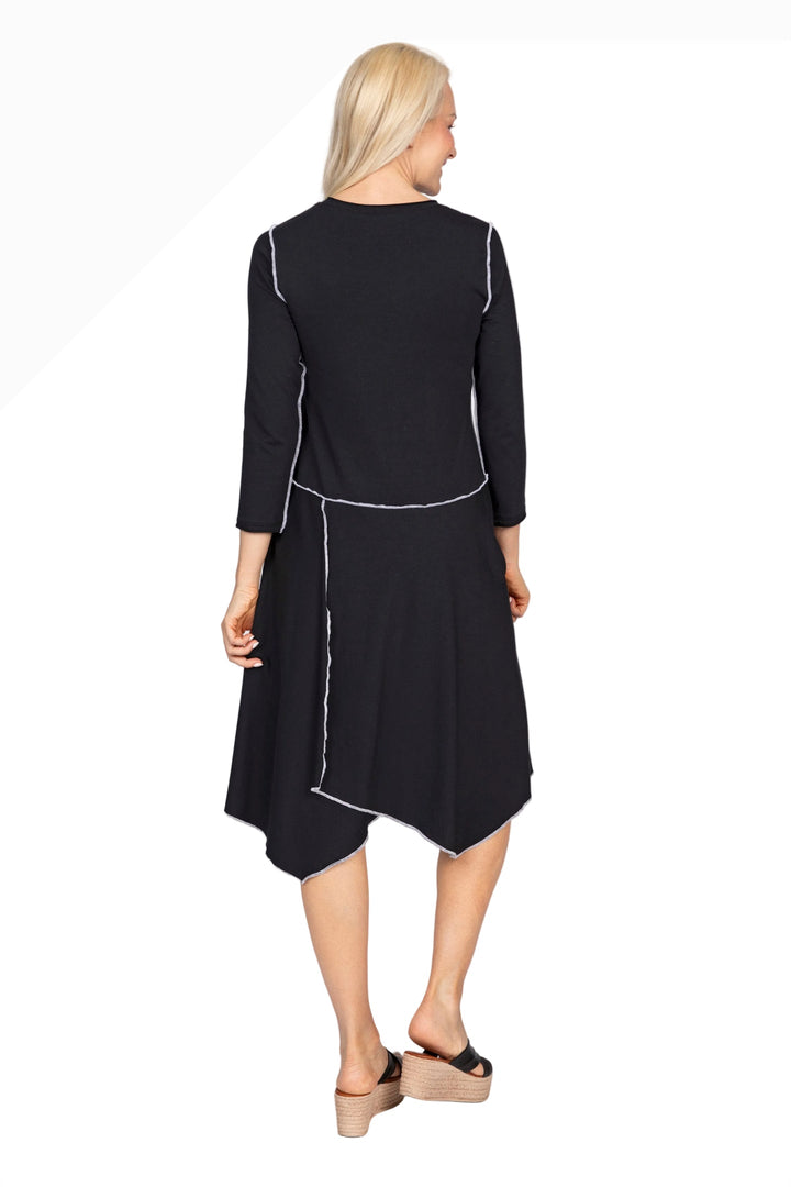 Essential Knit Solid All Year Dress in Black