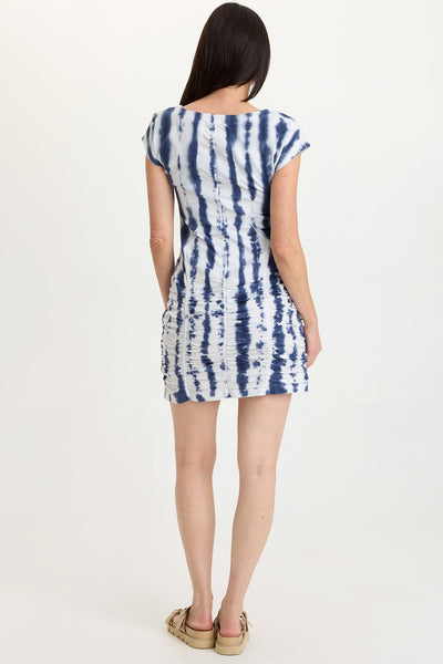 Aviana Dress in Pelagic Wash