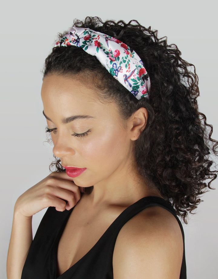 Red Royal Apartment Fabric Covered Headband