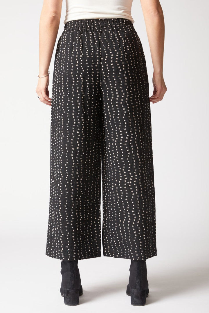 Express Dot Mix Wide Leg Pants in Black