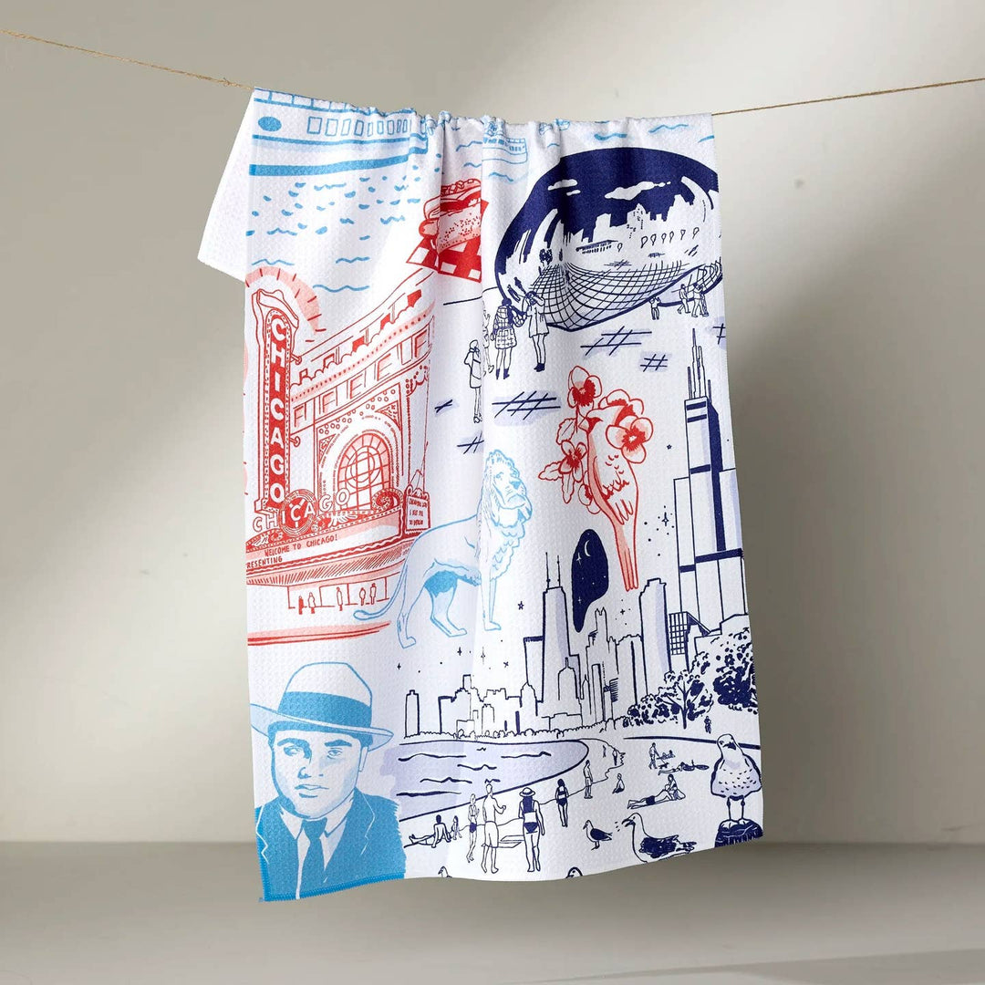 Chicago In Color Tea Towel