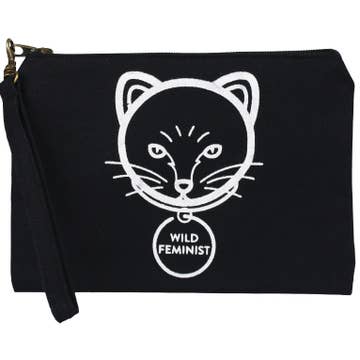 Wild Feminist Wristlet - Zip Pouch