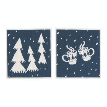 Nordic Tree Blu Cloths Reusable Sponge-Cloth, Set of 2
