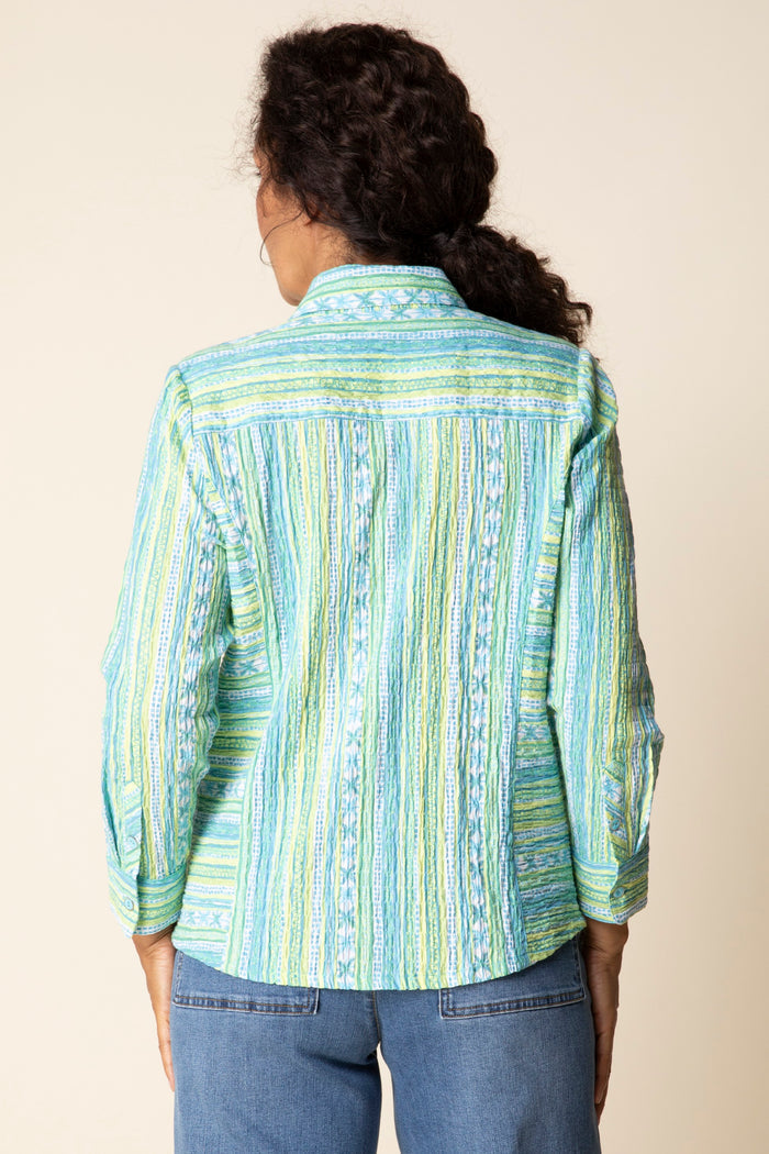 St. Tropez Stripe Favorite Shirt in Aloe