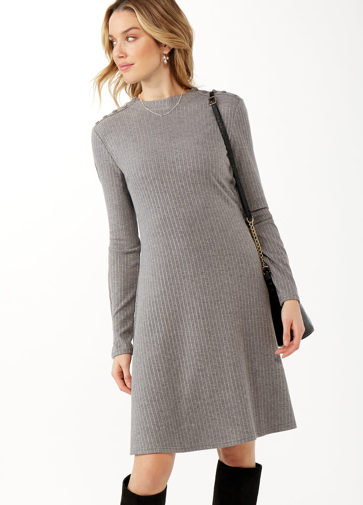 Gabby Knit Dress in Grey