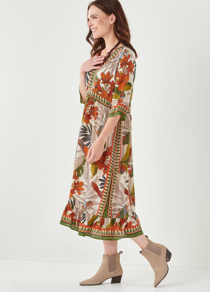 Botanical Midi Dress