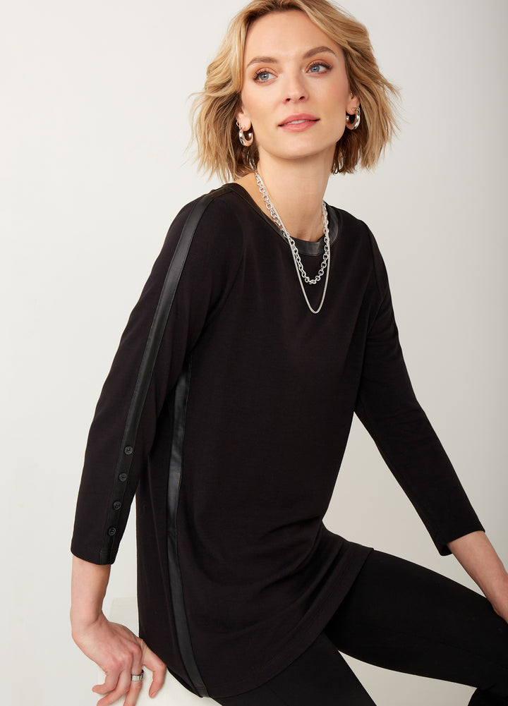 Moto Long Sleeve Top