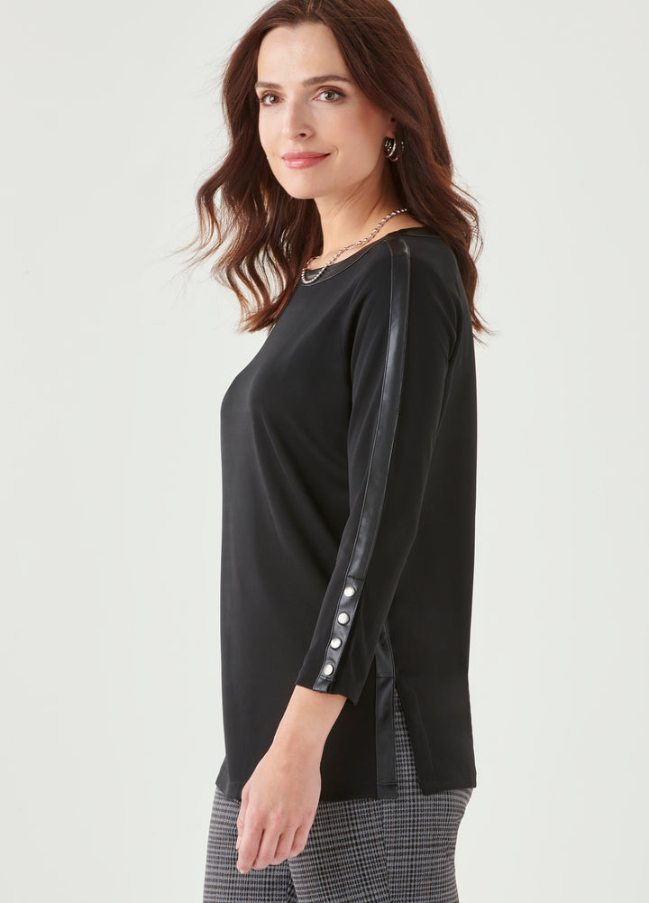 Moto Long Sleeve Top