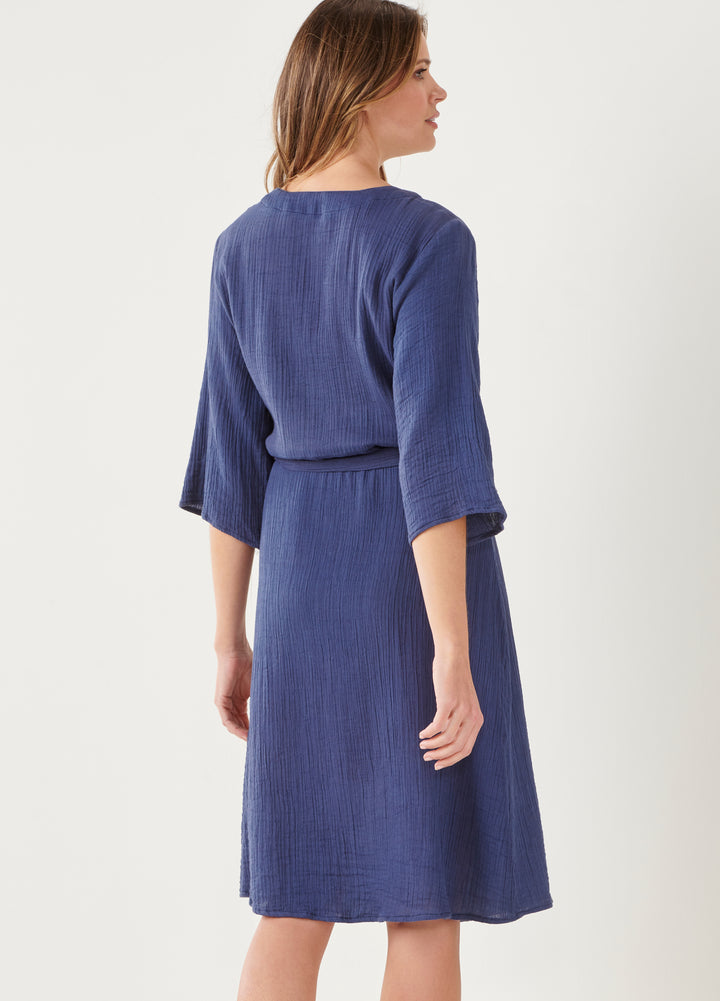 Weekend Lounge Robe in Blue